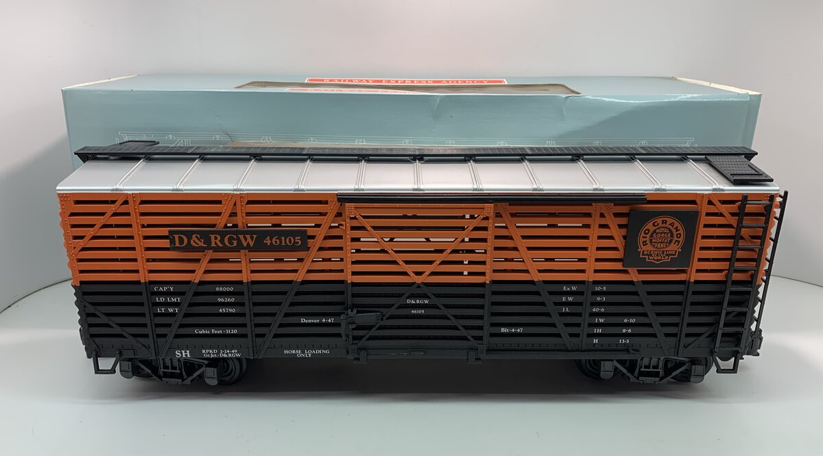 G-SCALE ART-46105 fashion D&RGW STEEL STOCK CAR