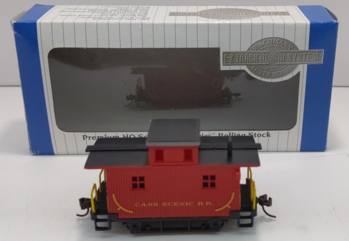 Bachmann 18445 HO Cass Scenic Railroad Wood 4-Wheel Bobber Caboose