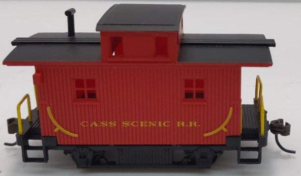 Bachmann 18445 HO Cass Scenic Railroad Wood 4-Wheel Bobber Caboose