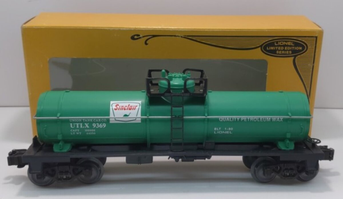 Lionel 6-9369 O Gauge Sinclair Single Dome Tank Car