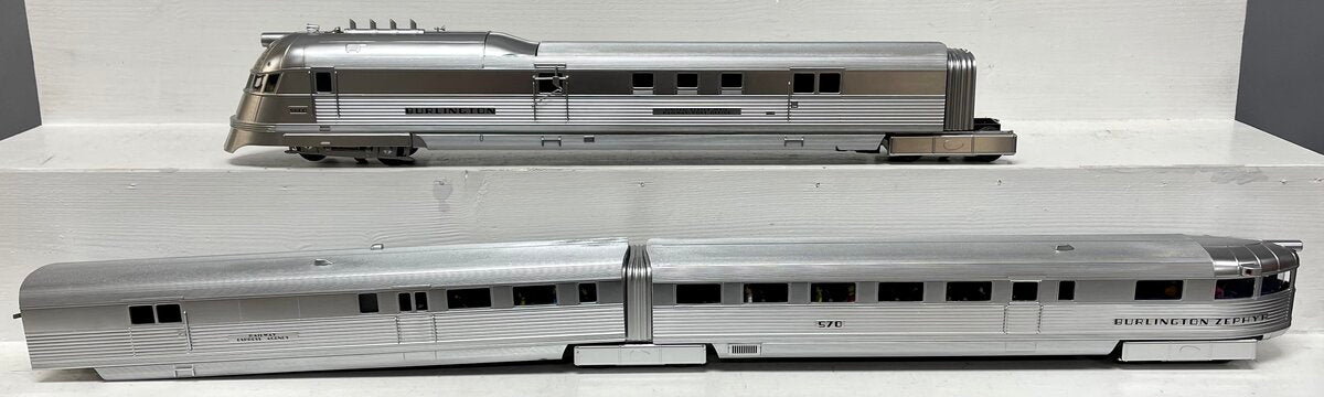 Lionel 6-38860 O Scale Burlington Pioneer Zephyr O Gauge Diesel Train Set