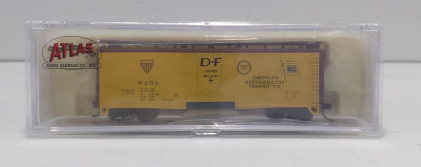 Atlas 33262 N Scale American Refrigerator Transit 40' Plug Door Boxcar #3019