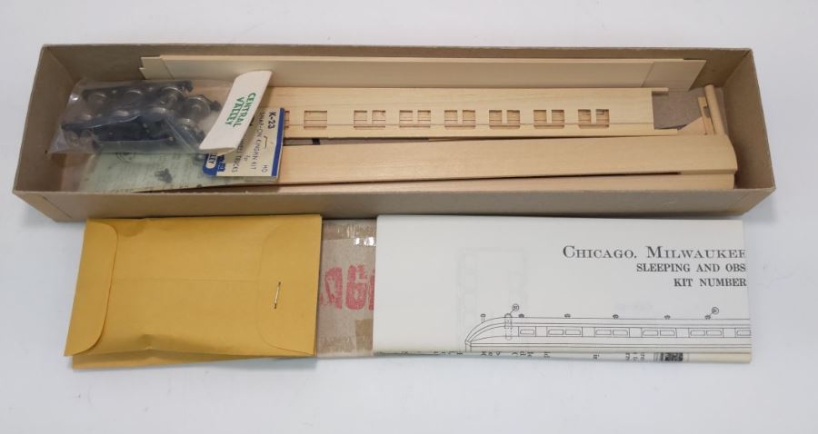 LaBelle Woodworking Co. HO-6 HO 1903 Closed Vestibule Observation Car Wood Kit