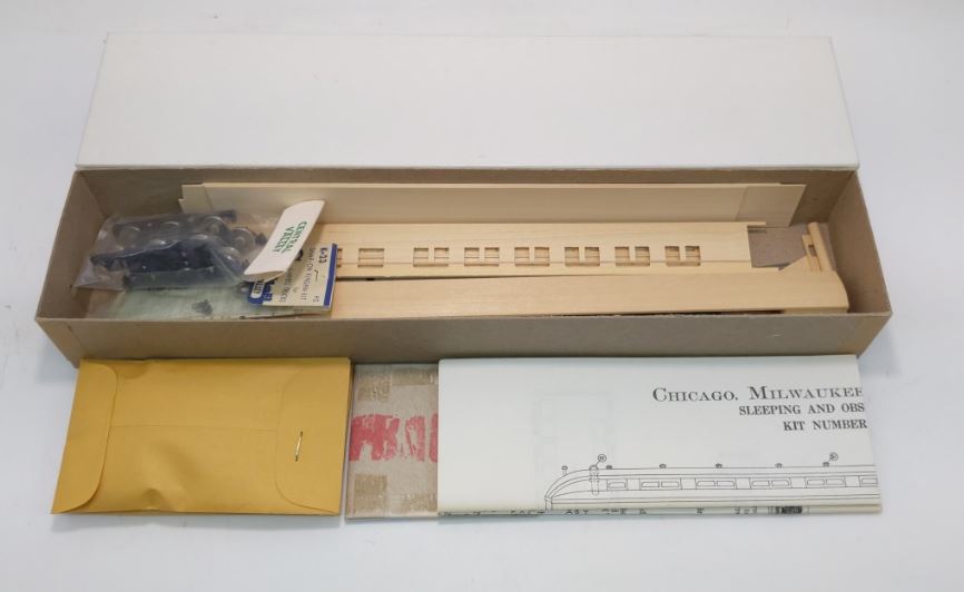 LaBelle Woodworking Co. HO-6 HO 1903 Closed Vestibule Observation Car Wood Kit