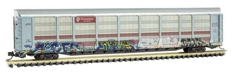 Micro-Trains 11144290 N Ferromex Weathered 89' Tri-Level Closed Auto Rack