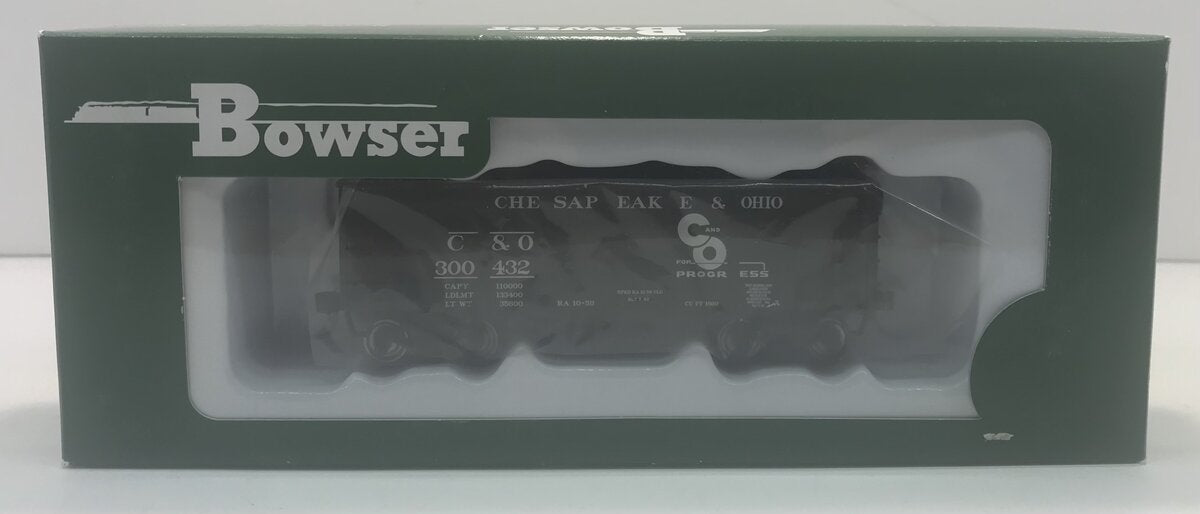 Bowser 41381 HO Chesapeake & Ohio 55-Ton Fishbelly 2-Bay Open Hopper #300432