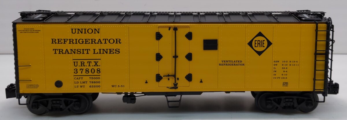 Lionel 6-27364 O Erie URTX Steel-Sided Reefer #37808