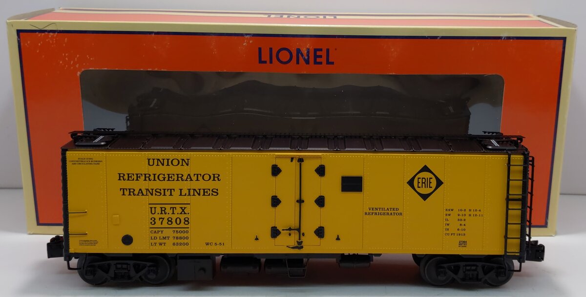 Lionel 6-27364 O Erie URTX Steel-Sided Reefer #37808