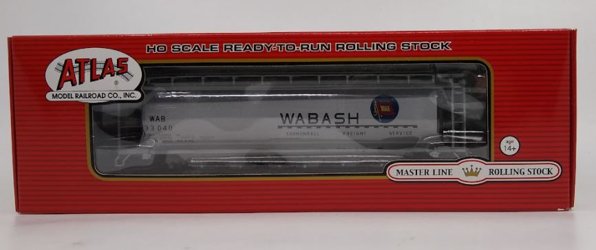 Atlas 20001892 HO Wabash ACF 6-Bay Cylindrical Hopper #33040