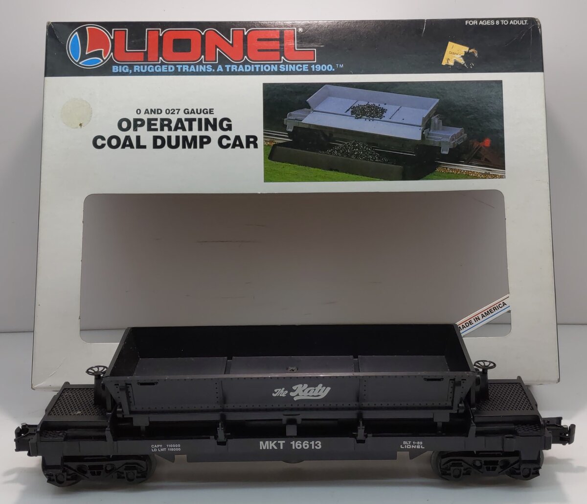 Lionel 6-16613 O Gauge Katy Coal Dump Car #16613