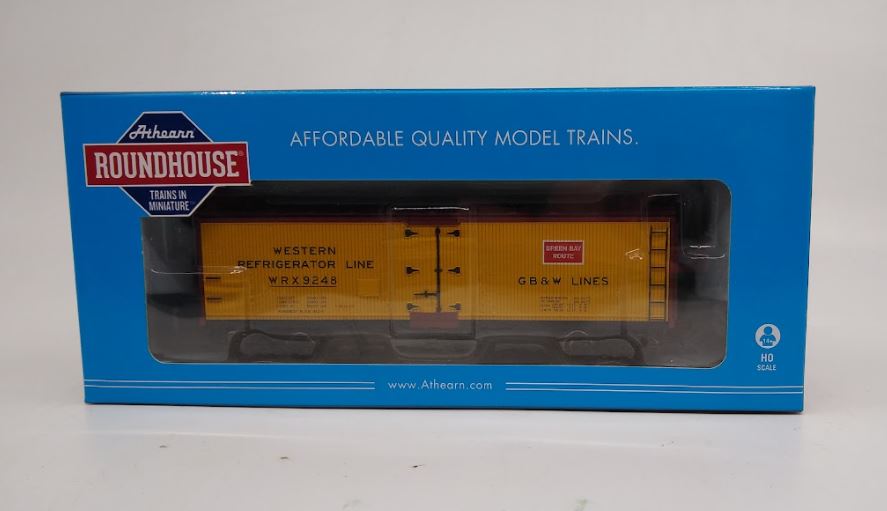 Roundhouse 85615 HO Green Bay & Western 40' Wood-Sided Reefer Car #9248