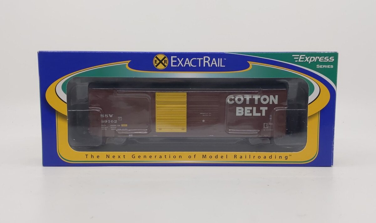 ExactRail EX-1007-1 HO Cotton Belt Gunderson 5200 Cu.Ft. Boxcar SSW #49102