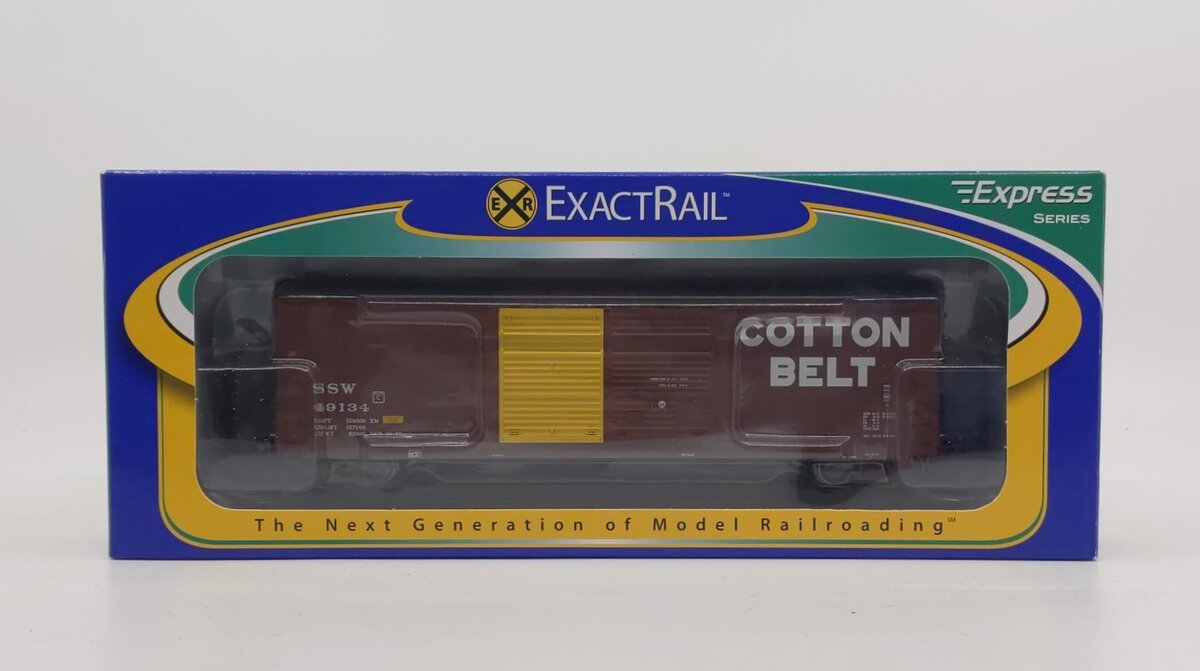 ExactRail EX-1007-2 HO Cotton Belt Gunderson 5200 Cu.Ft. Boxcar SSW #49134