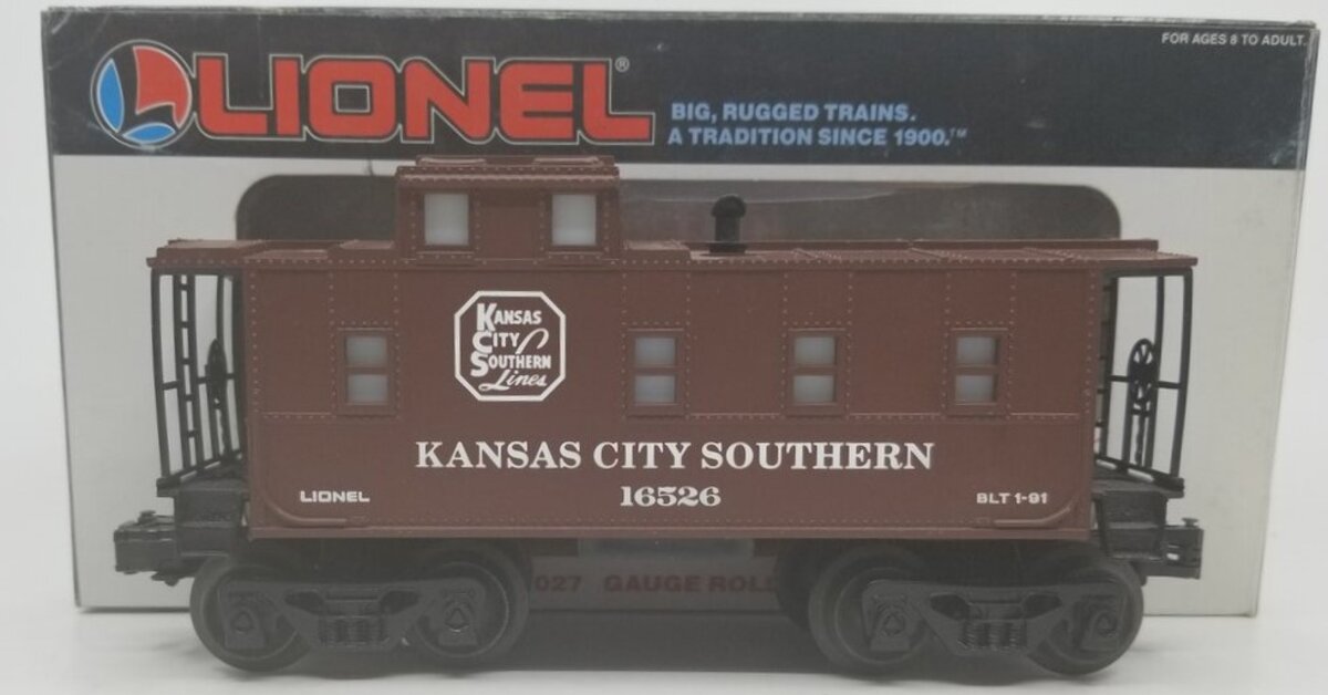 Lionel 6-16526 O Gauge Kansas City Southern Square Window Caboose