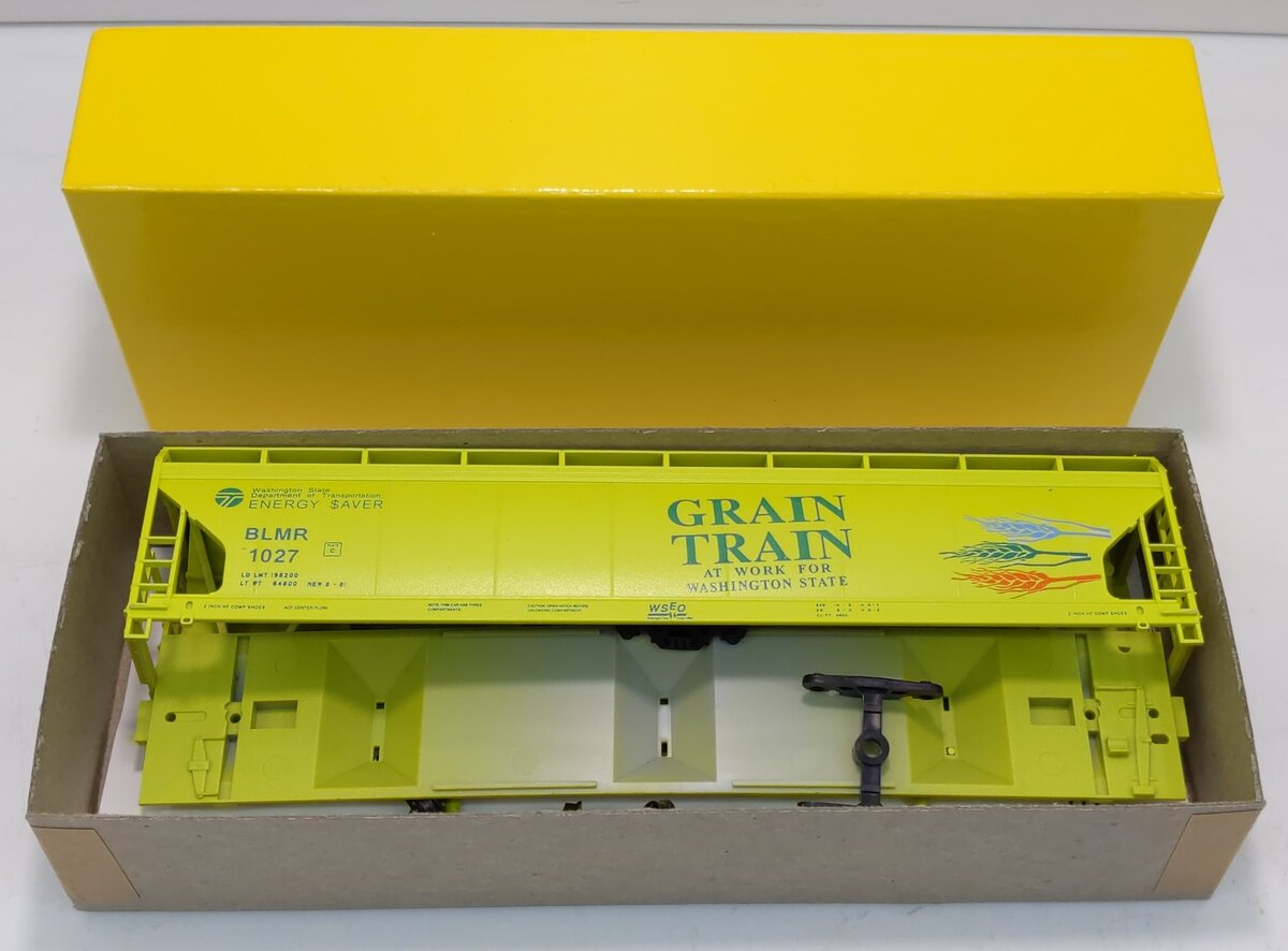 Accurail HO Washington Grain Train ACF 3-Bay Covered Hopper Custom Decorated Kit