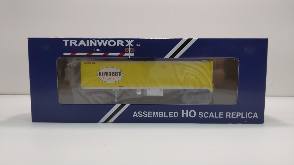 Trainworx Inc 80258-01 HO Scale Alpha Beta Corrugated Reefer Trailer #500002