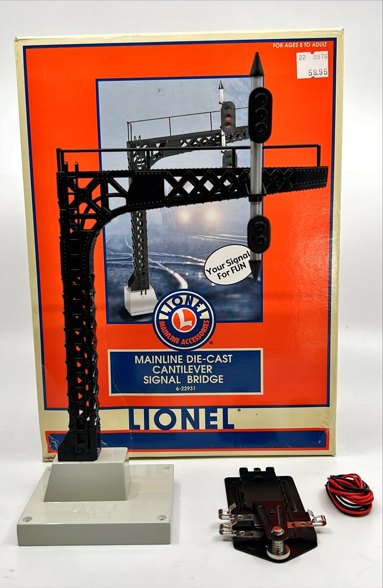 Lionel 6-22931 O Gauge Die-Cast Cantilever Signal Bridge