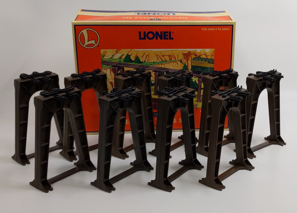 Lionel 6-12755 O Gauge Elevated Trestle Set (Set of 10)