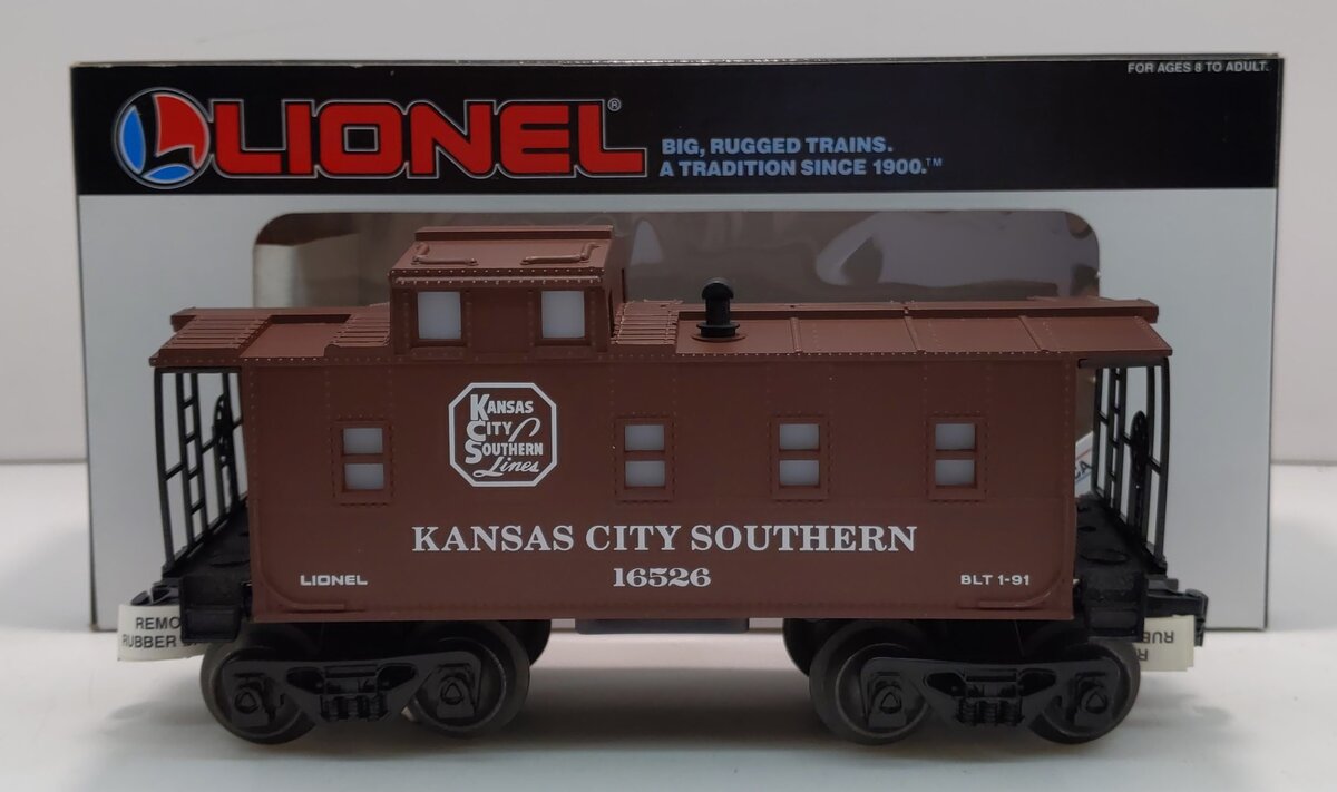 Lionel 6-16526 O Gauge Kansas City Southern Square Window Caboose