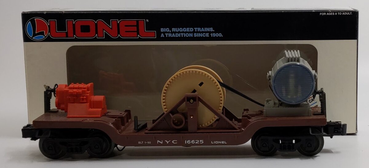 Lionel 6-16625 O Gauge New York Central Extension Searchlight Car