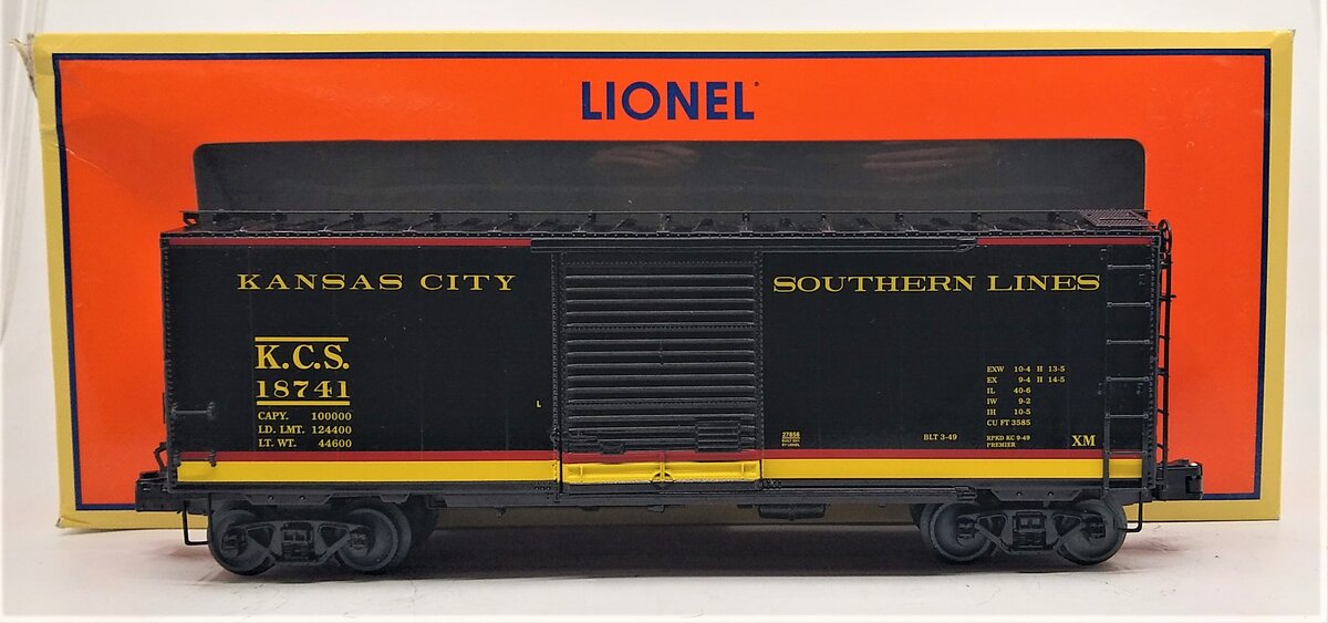 Lionel 6-27856 O Gauge Kansas City Southern PS-1 Boxcar #18741