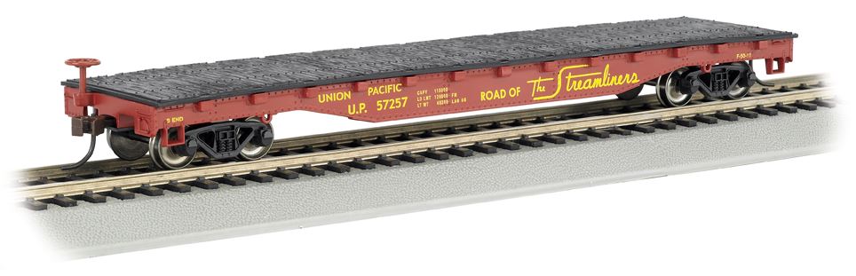 Bachmann 17301 HO Union Pacific 52' Flat Car #57257