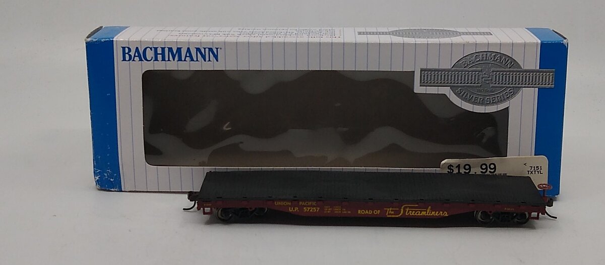 Bachmann 17301 HO Union Pacific 52' Flat Car #57257