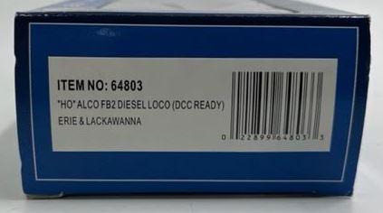 Bachmann 64803 HO Scale Erie-Lackawanna ALCO FB2 Diesel B Unit