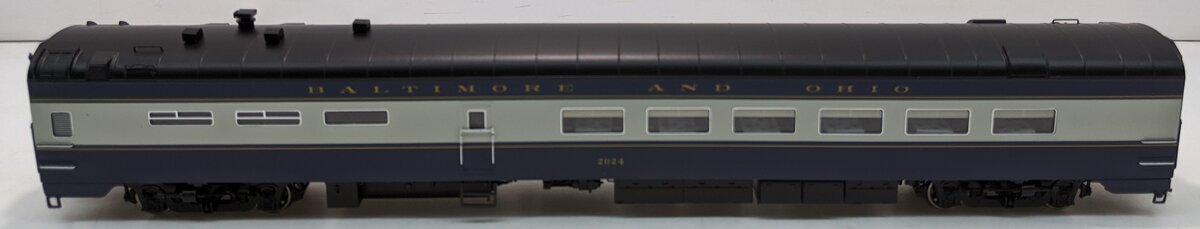 Rapido Trains 124017 HO Scale Baltimore & Ohio Lightweight Diner Car #2024