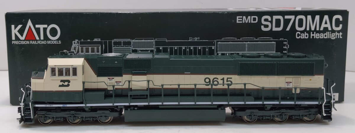 Kato 37-6382 HO Scale Burlington Northern SD70MAC Diesel Engine #9615