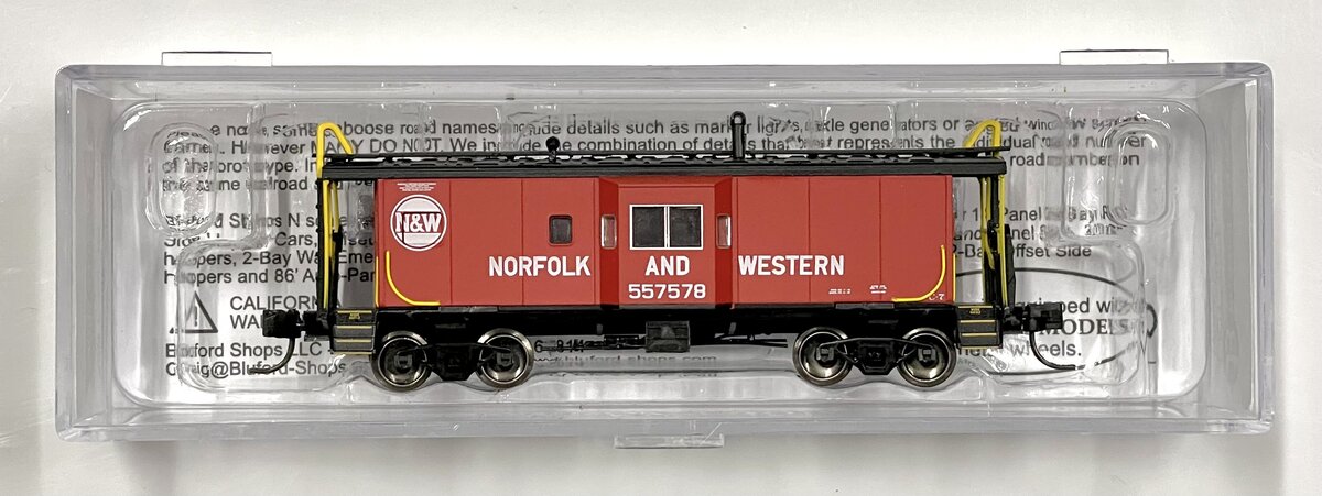 Bluford Shops 43031 N Scale Norfolk & Western Bay Window Caboose #557578