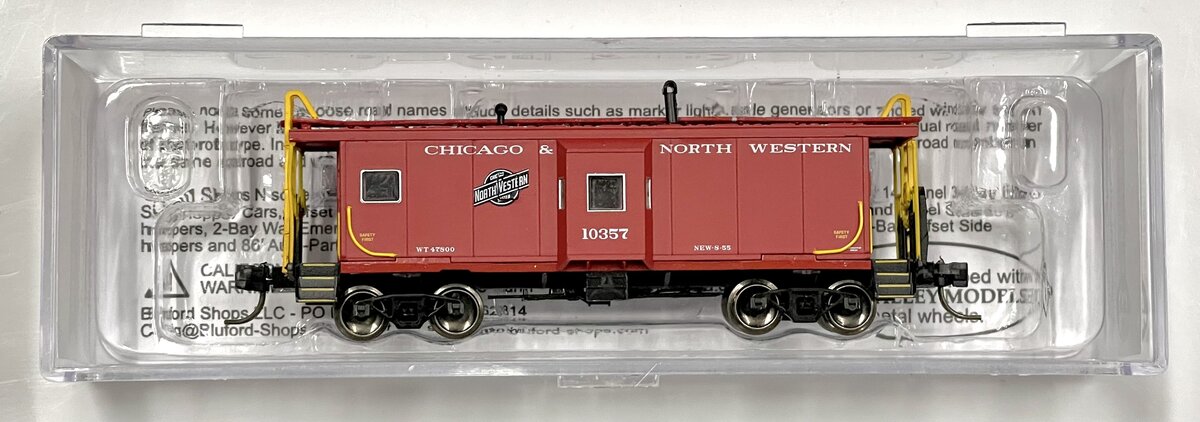 Bluford Shops 42080 N Scale Chicago & North Western Bay Window Caboose ...