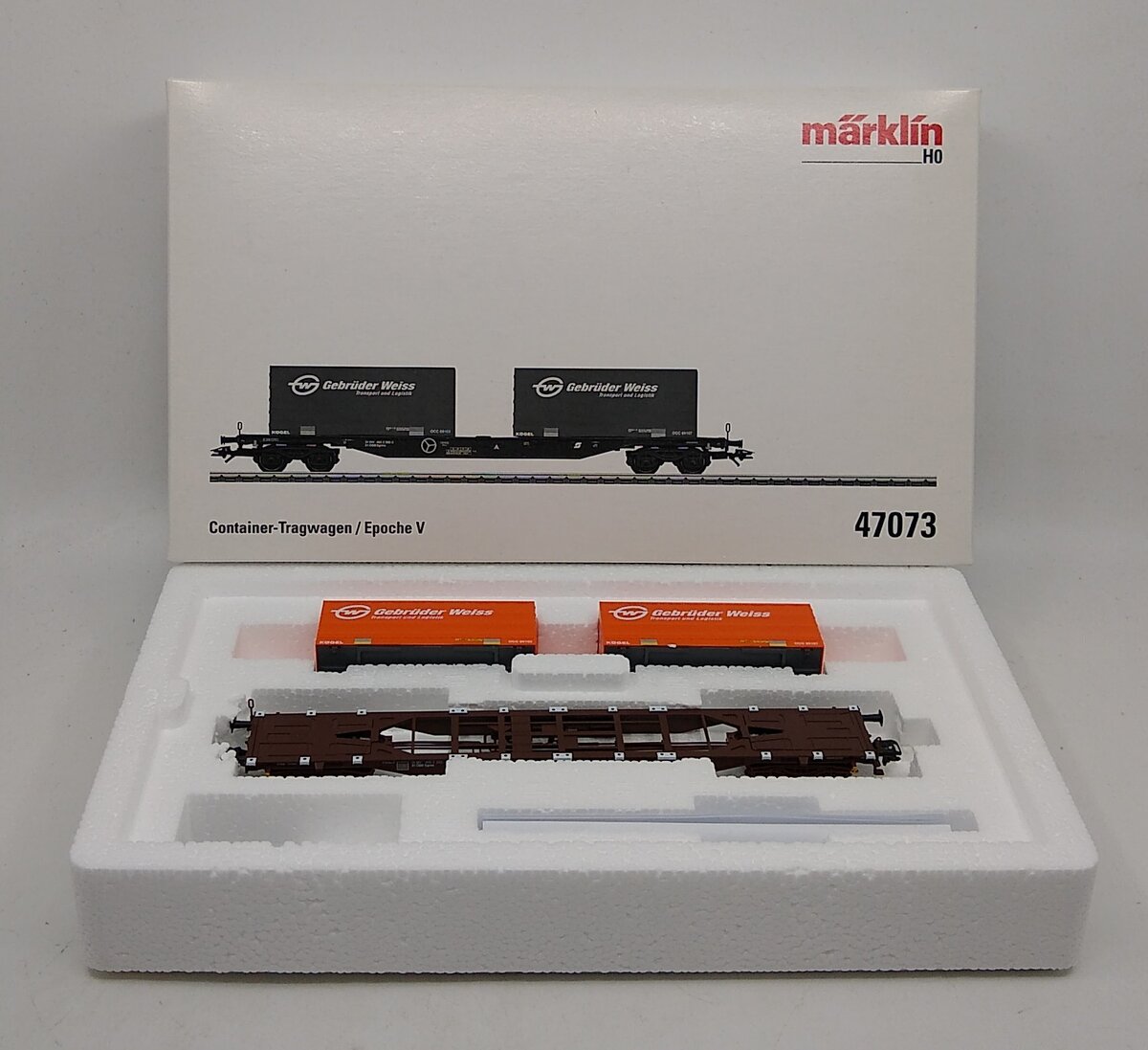 Marklin 47073 OBB Flatcar with Two Tank Containers