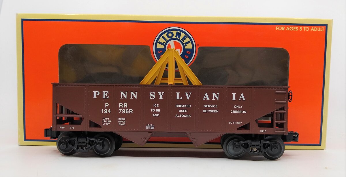 Lionel 6-16466 O Gauge Pennsylvania Ice Breaker Tunnel Car #194796R