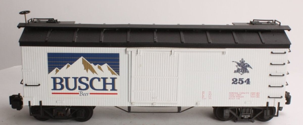 Delton 4255A4 G Scale Busch Beer Boxcar #254