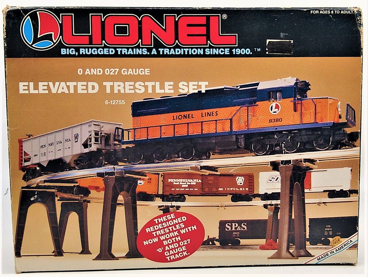 Lionel 6-12755 O Gauge Elevated Trestle Set (Set of 10)