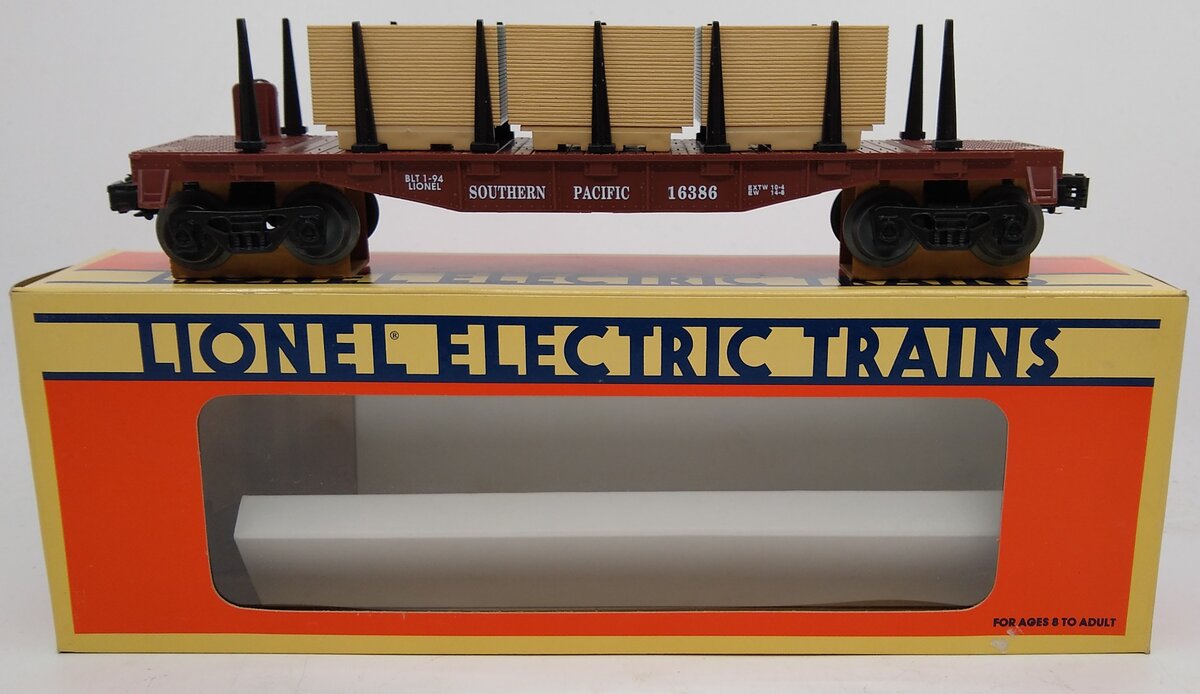 Lionel 6-16386 O Gauge Southern Pacific Flatcar with Load