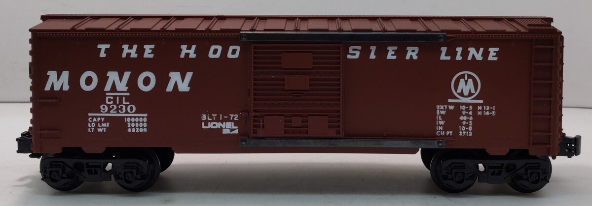 Lionel 6-9230 O Gauge Monon Boxcar