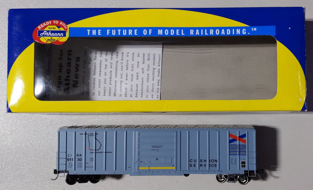 Athearn 89317 HO Scale Chattahoochee Industrial Railroad 50' SIECO Boxcar #91130