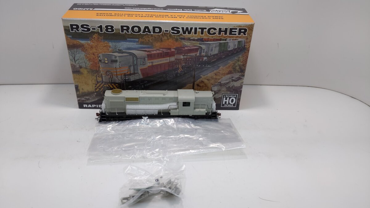 Rapido Trains 32545 HO Undecorated CP MLW RS-18 Diesel Locomotive w/DCC & Sound