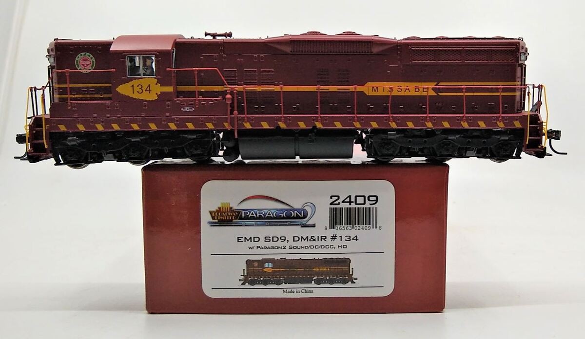 Broadway Limited 2409 HO DM&IR EMD SD9 Paragon2™ Locomotive #134 w/ DC&DCC