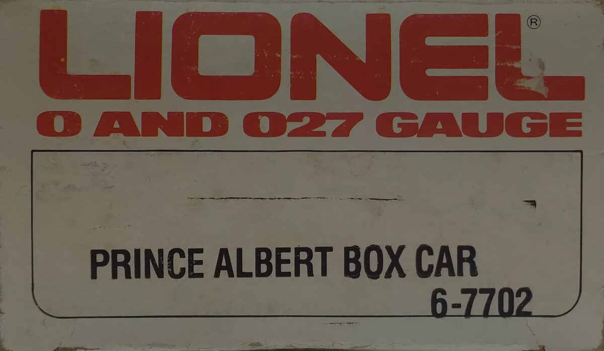 Lionel 6-7702 O Gauge Prince Albert Billboard Boxcar #7702 – Trainz