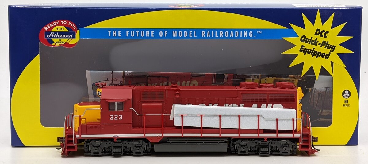 Athearn 76185 HO Scale Rock Island GP35 Diesel Locomotive #323