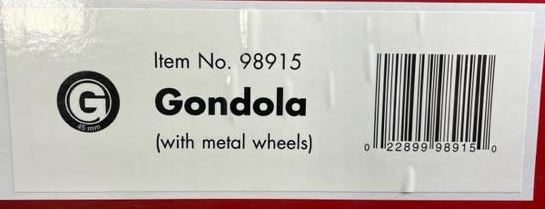 Bachmann 98915 G Scale Undecorated Gondola Kit (Metal Wheels)