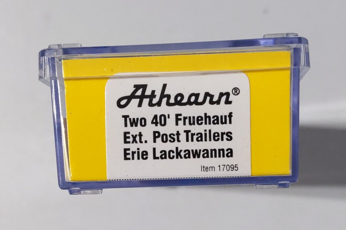 Athearn 17095 N Erie Lackawanna 40' Exterior Post Trailers Set of 2 (Set of 2)