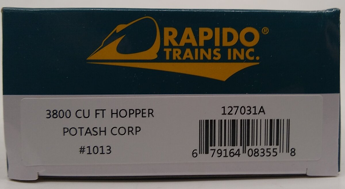 Rapido Trains 127031A HO Potash Corp. NSC 3800 Cu. Ft. Covered Hopper #2