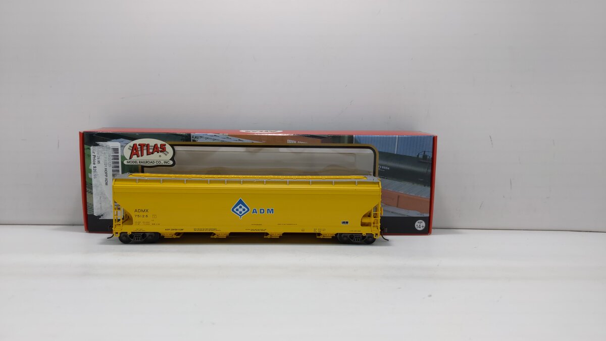 Atlas 20000133 HO Scale ADM ACF 5701 Covered Grain Hopper #75126