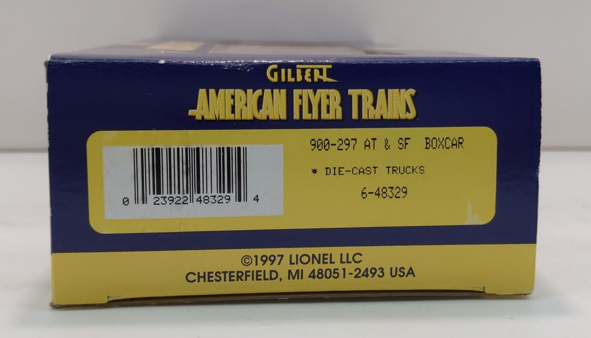 American Flyer 6-48329 S Gauge AT&SF Boxcar #900-297