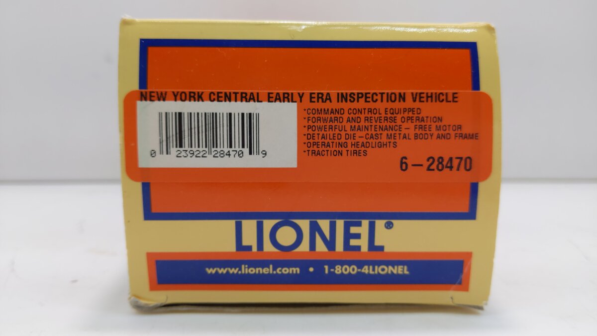 Lionel 6-28470 O Gauge New York Central Inspection Vehicle