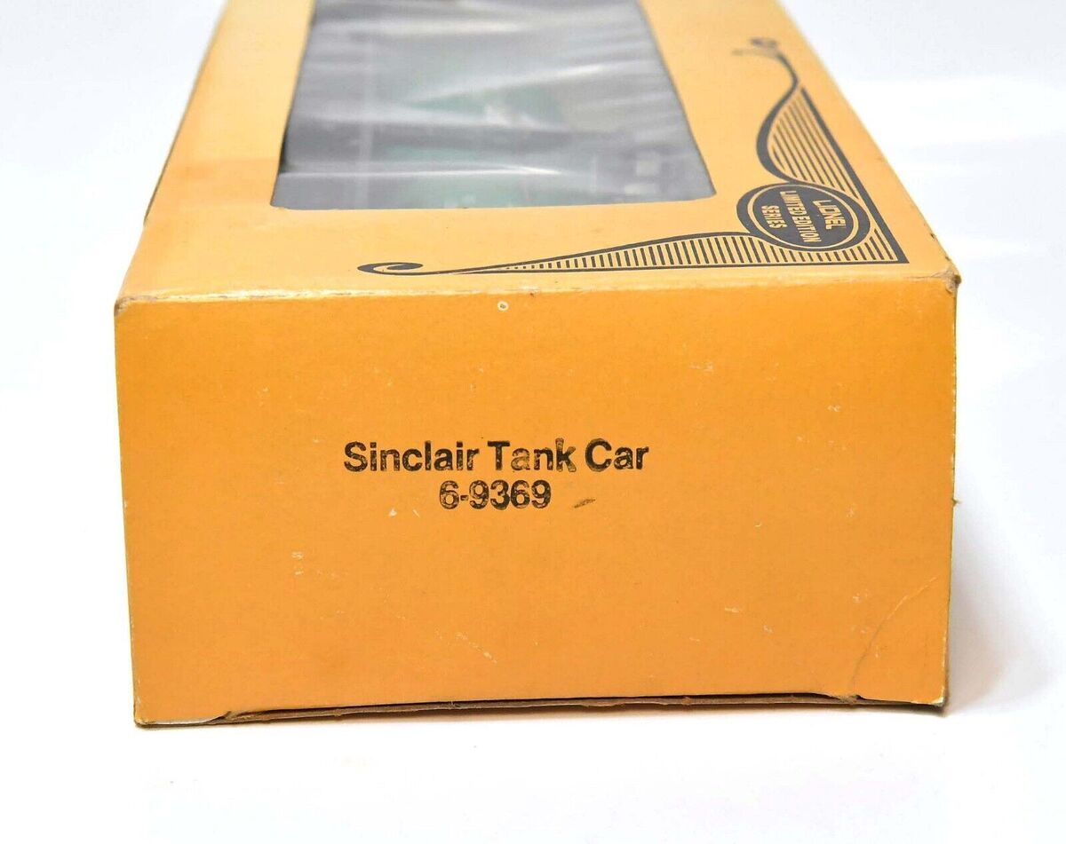 Lionel 6-9369 O Gauge Sinclair Single Dome Tank Car